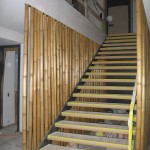 Metall Stein Bambus Treppe
